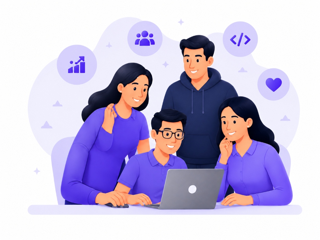 Deal360 Working Team Illustration